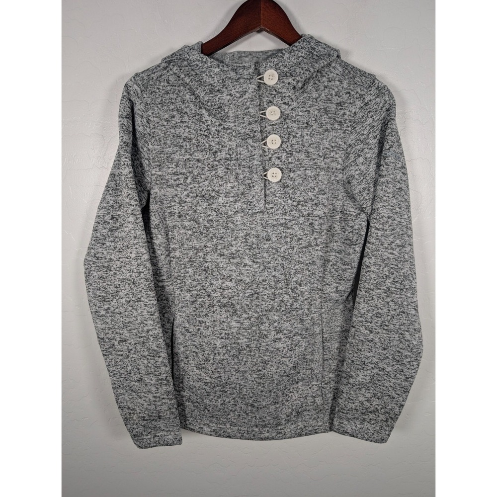 Columbia Hoodie Women's Medium Gray Darling Days Pullover Fleece Sweater Jacket